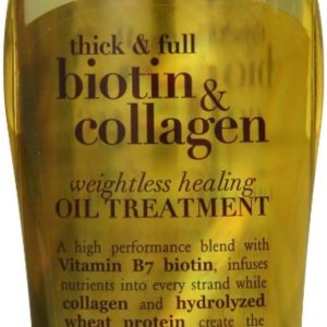4 Pack – Ogx Thick & Full Biotin & Collagen Weightless Healing Oil Treatment 100ml